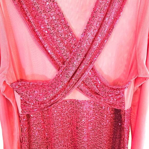 Shein Women's Dress 3X 3XL Pink Formal Size  Misses Plus 22W 24W - Picture 2 of 5